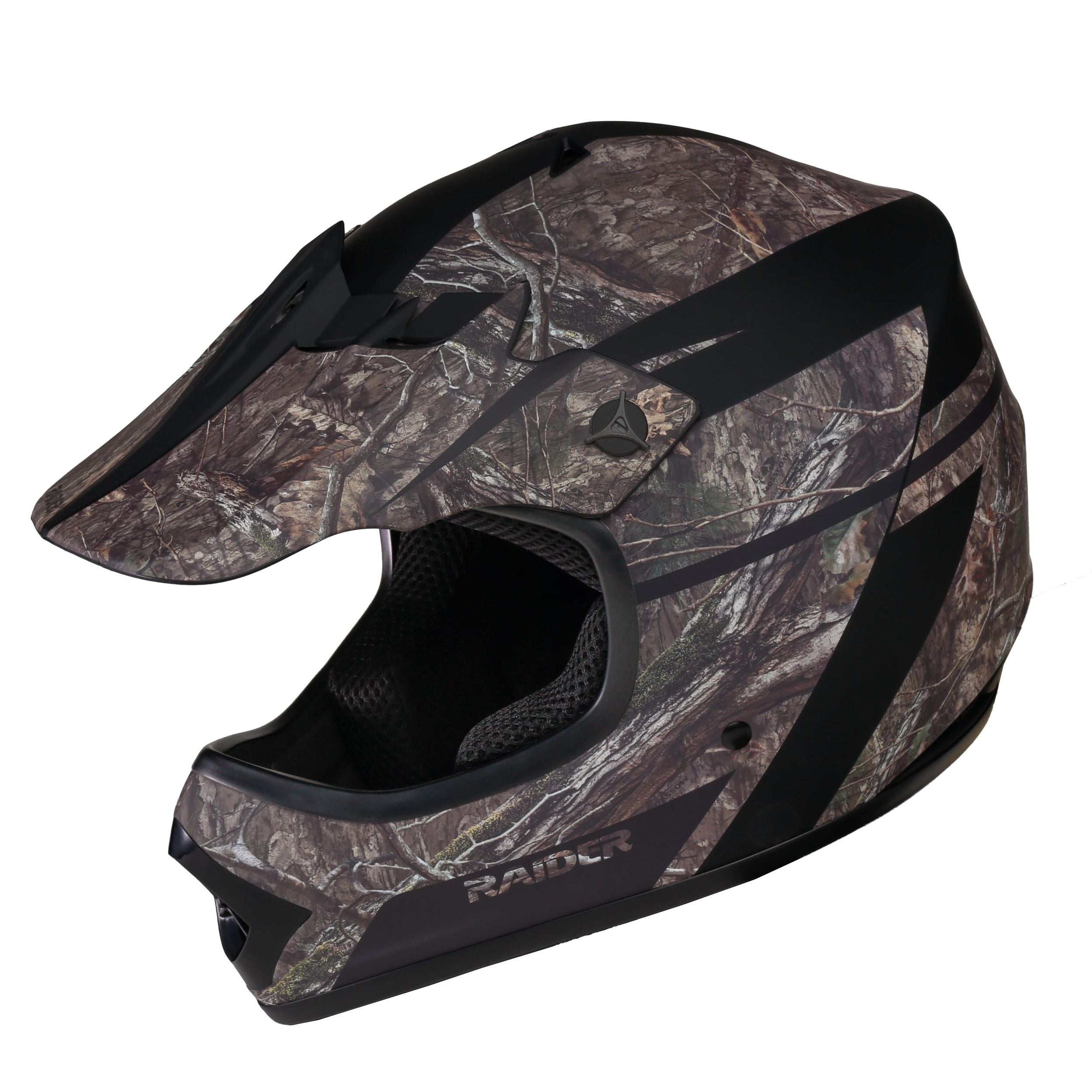 Raider Ambush V2 Offroad-Helm, Jugend, Moos-Eiche, verschiedene Größen