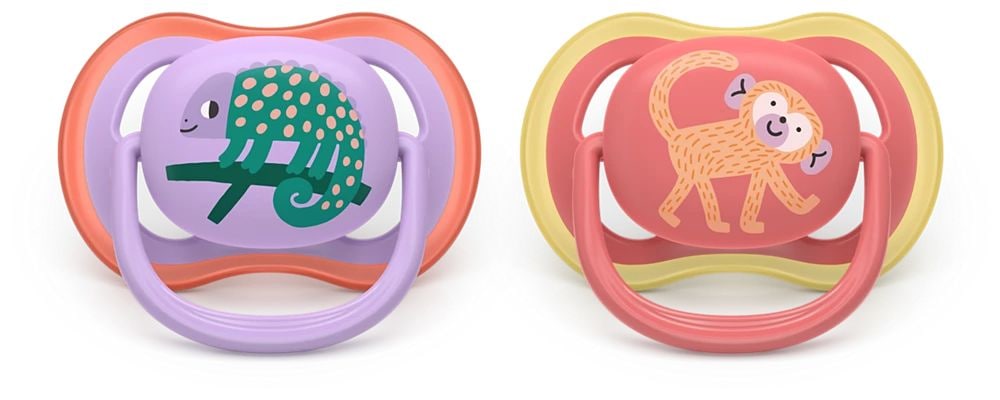Philips Avent Ultraluftschnuller 18m+, Chamäleon, 2-pk