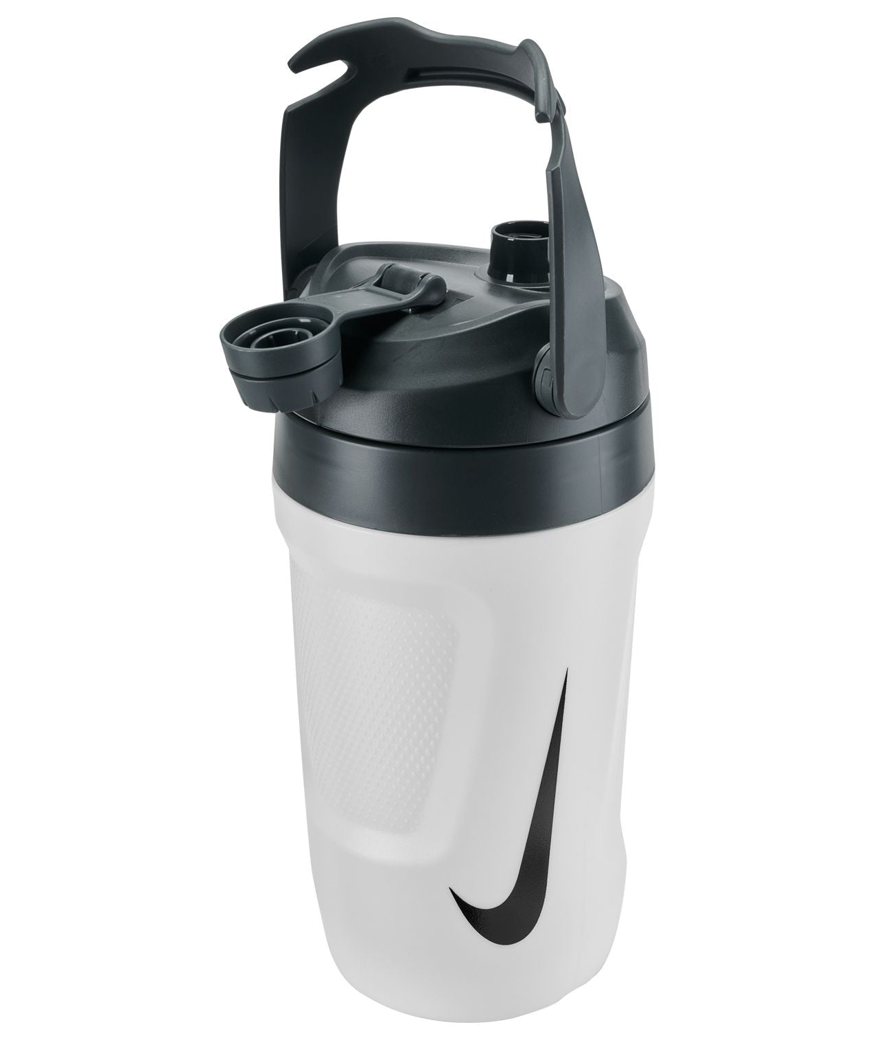 Nike Kraftstoffkanne 40-oz weiße isolierte Chug-Flasche mit Griff