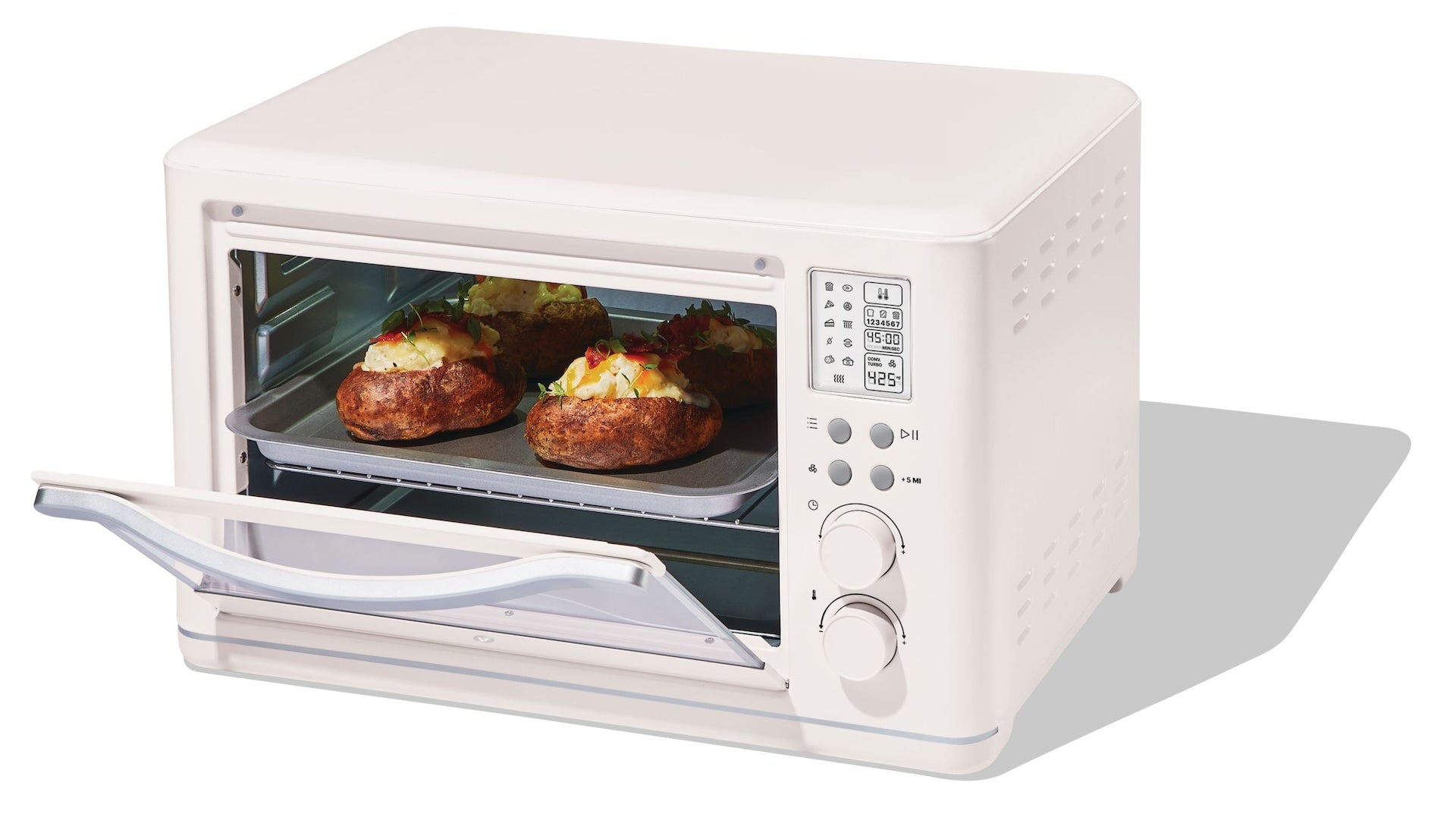 Vida by PADERNO Digitaler, multifunktionaler Fritteusen-Toasterofen mit 11 voreingestellten Funktionen, Shortbread, 6-Scheiben