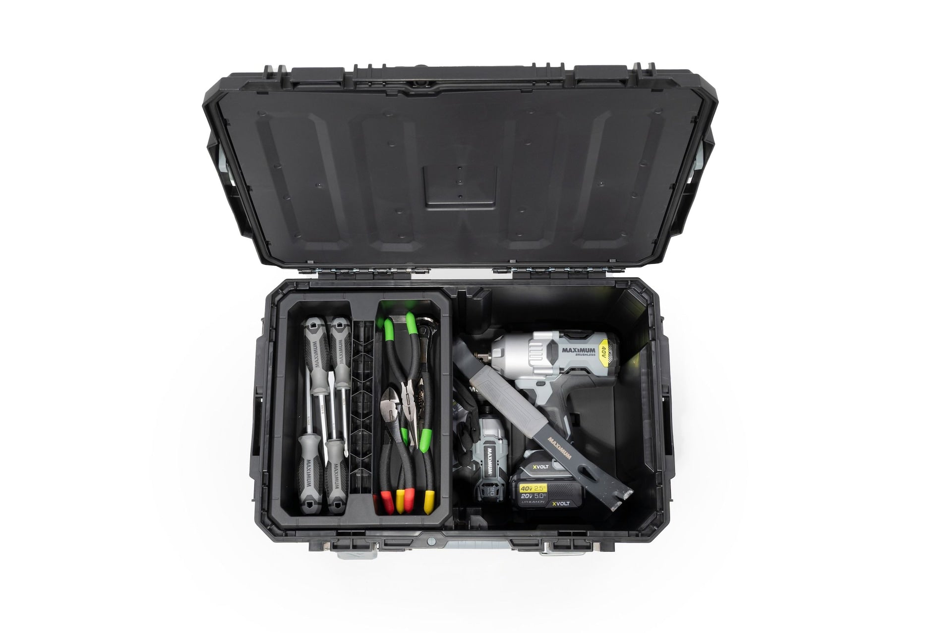 MAXIMUM brix modulare tragbare Medium Toolbox/Tool Storage, IP65, 23x16x11-in