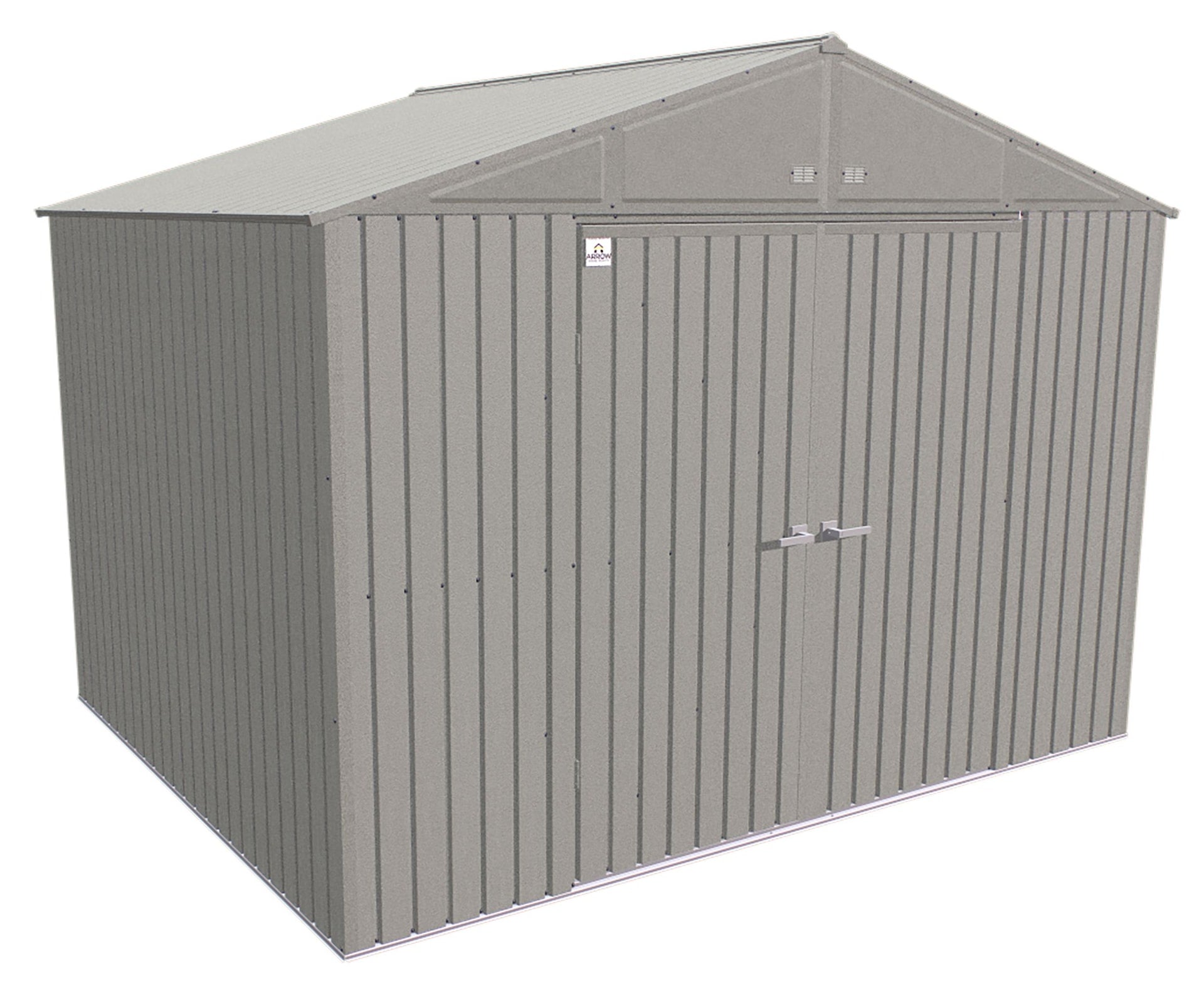 Arrow Elite 12x16-ft cool grau korrosionsbeständiger Stahlschuppen