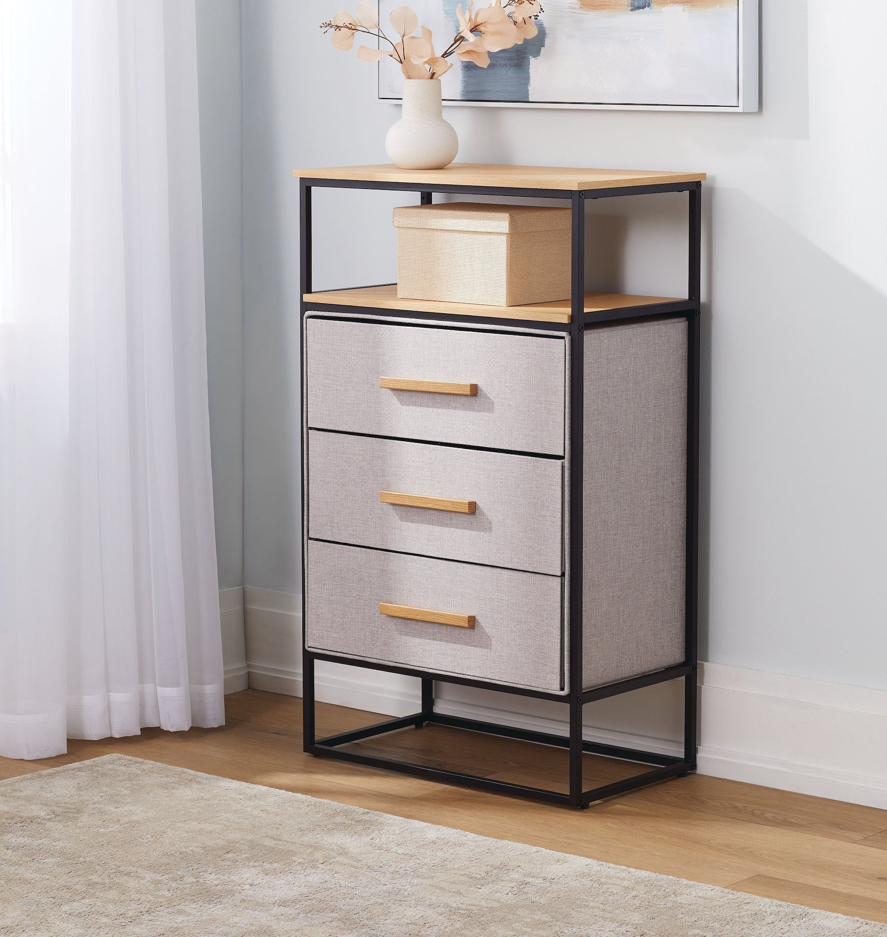 For Living 3-Schubmaschinen 1-Regal-Lagerorganisator, Holz