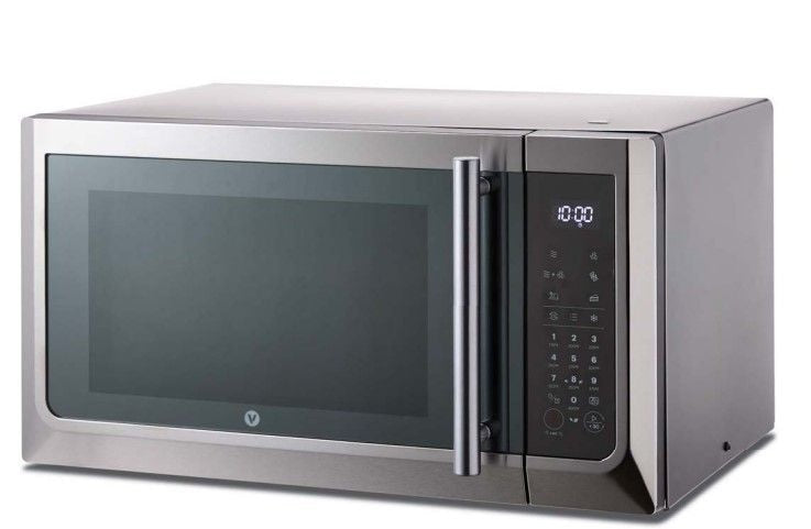 Vida by PADERNO Kombinationsarbeitsplatte Mikrowellenherd mit Luftfritteuse, 1000W, 1,1-cu-ft, Edelstahl