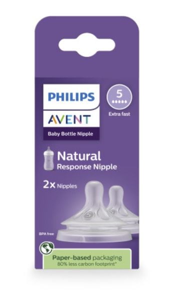 Philips Avent Ansprech-Nippelfluss 5 für 6M+, 2-pk