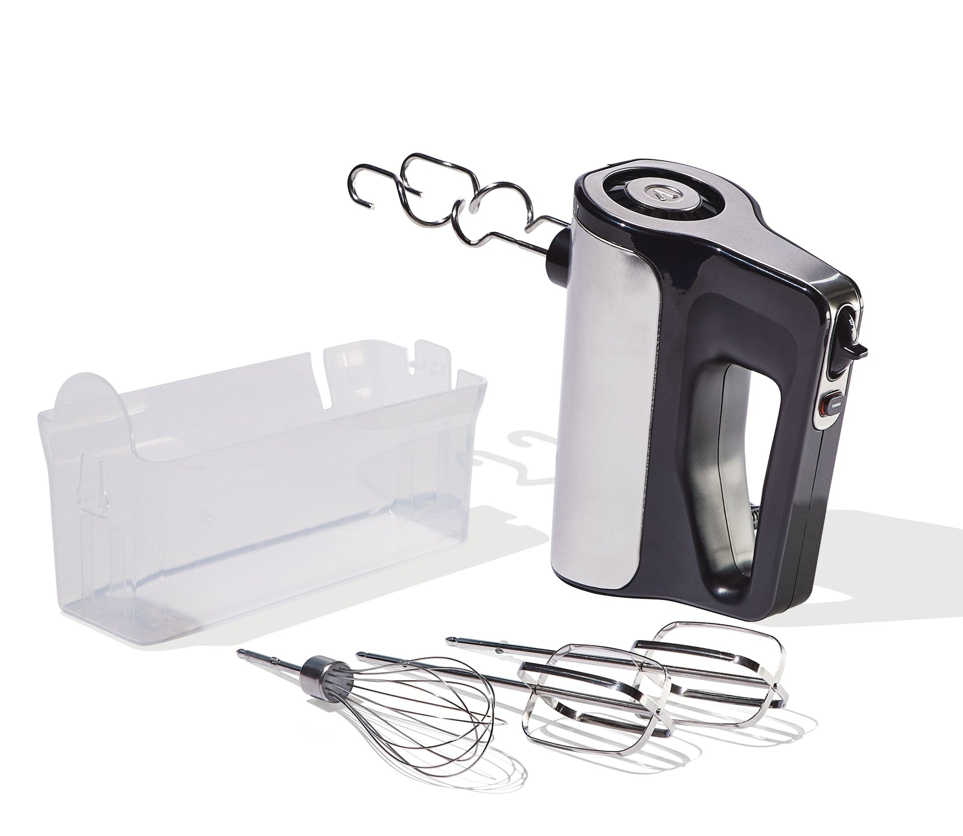 Vida by PADERNO Variable Speed Hand Mixer mit Lagergehäuse, einschließlich Aufsätze, schwarz