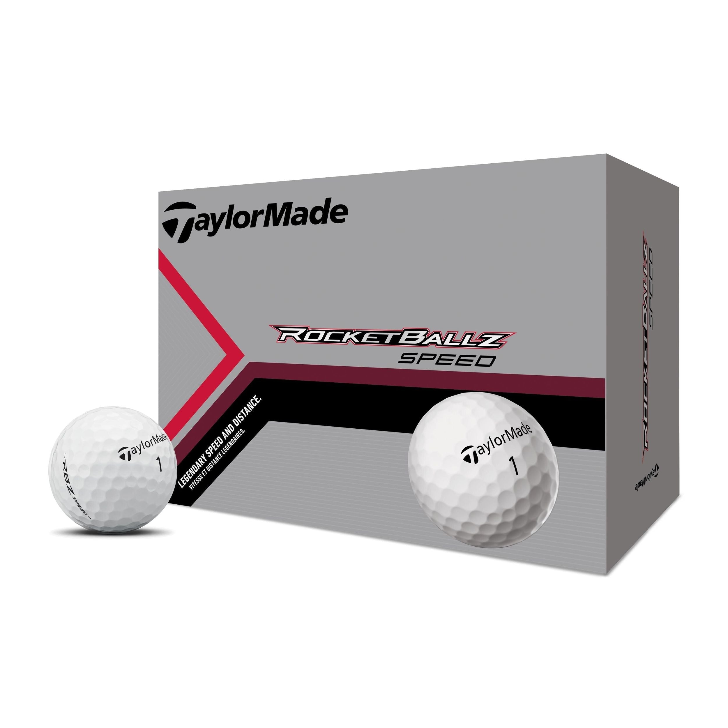 TaylorMade Rocketballz Speed Golfbälle, 24-pk, weiß