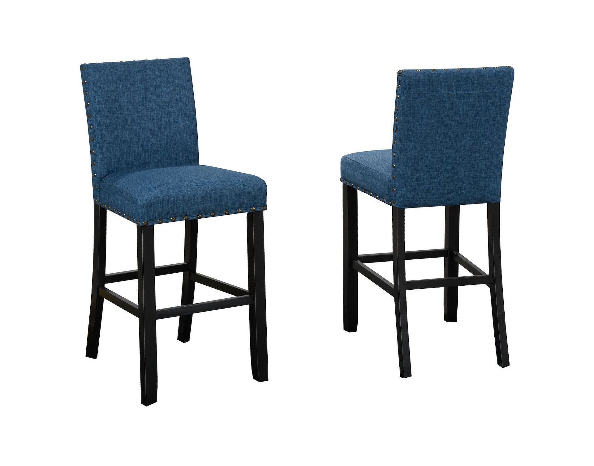 Brassex alex blue counter/bar stool mit Rückenlehne, 2-pc