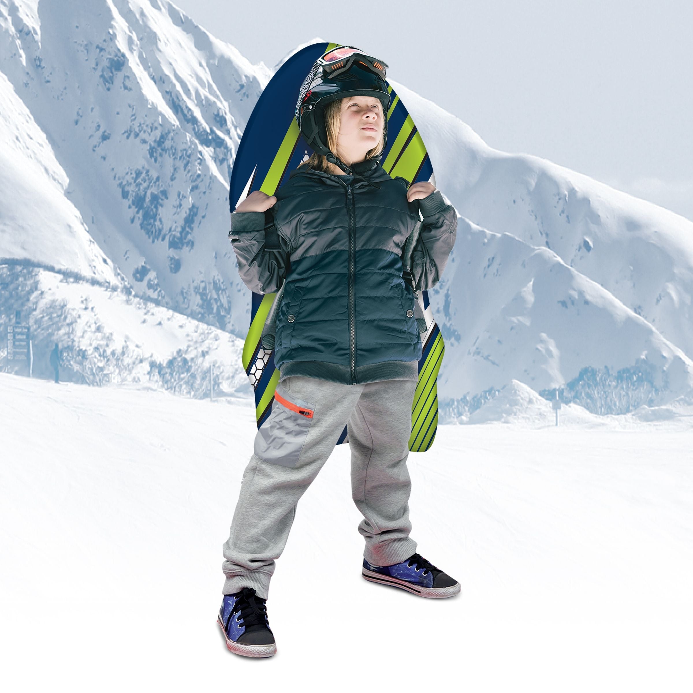 Snow Schaumschneeschlitten mit Rucksackgriffen, 36-in
