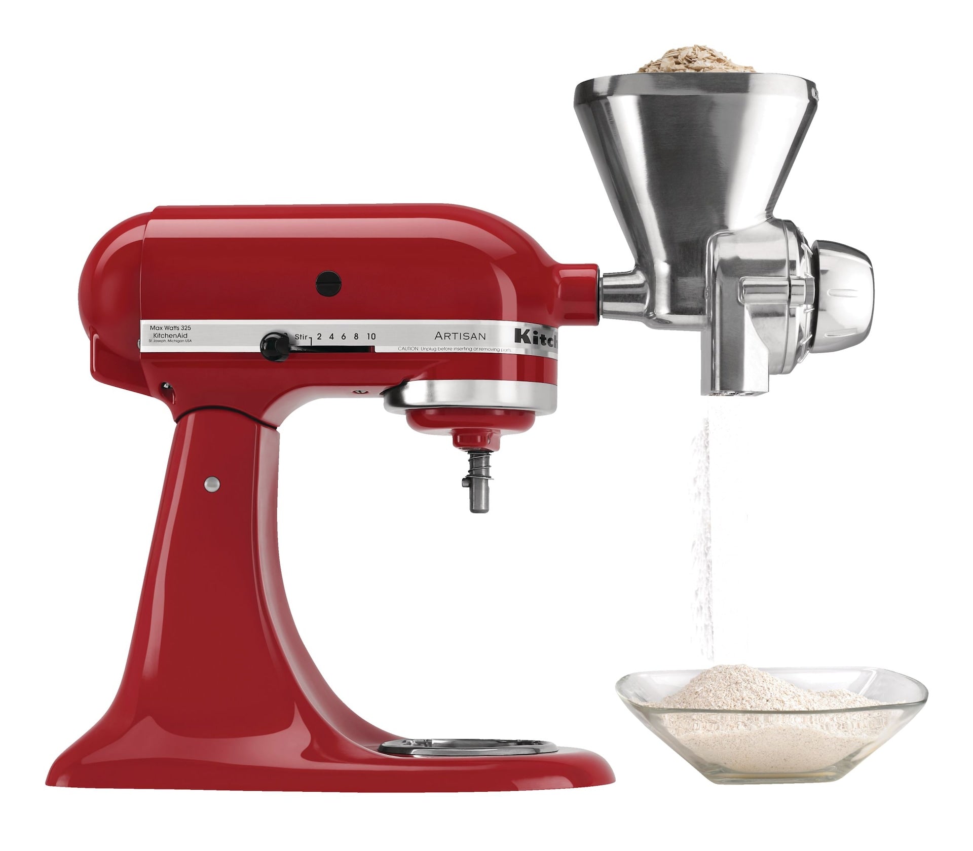 KitchenAid Kornmühlen-Stativmischeraufsatz mit 12 Mahlebenen