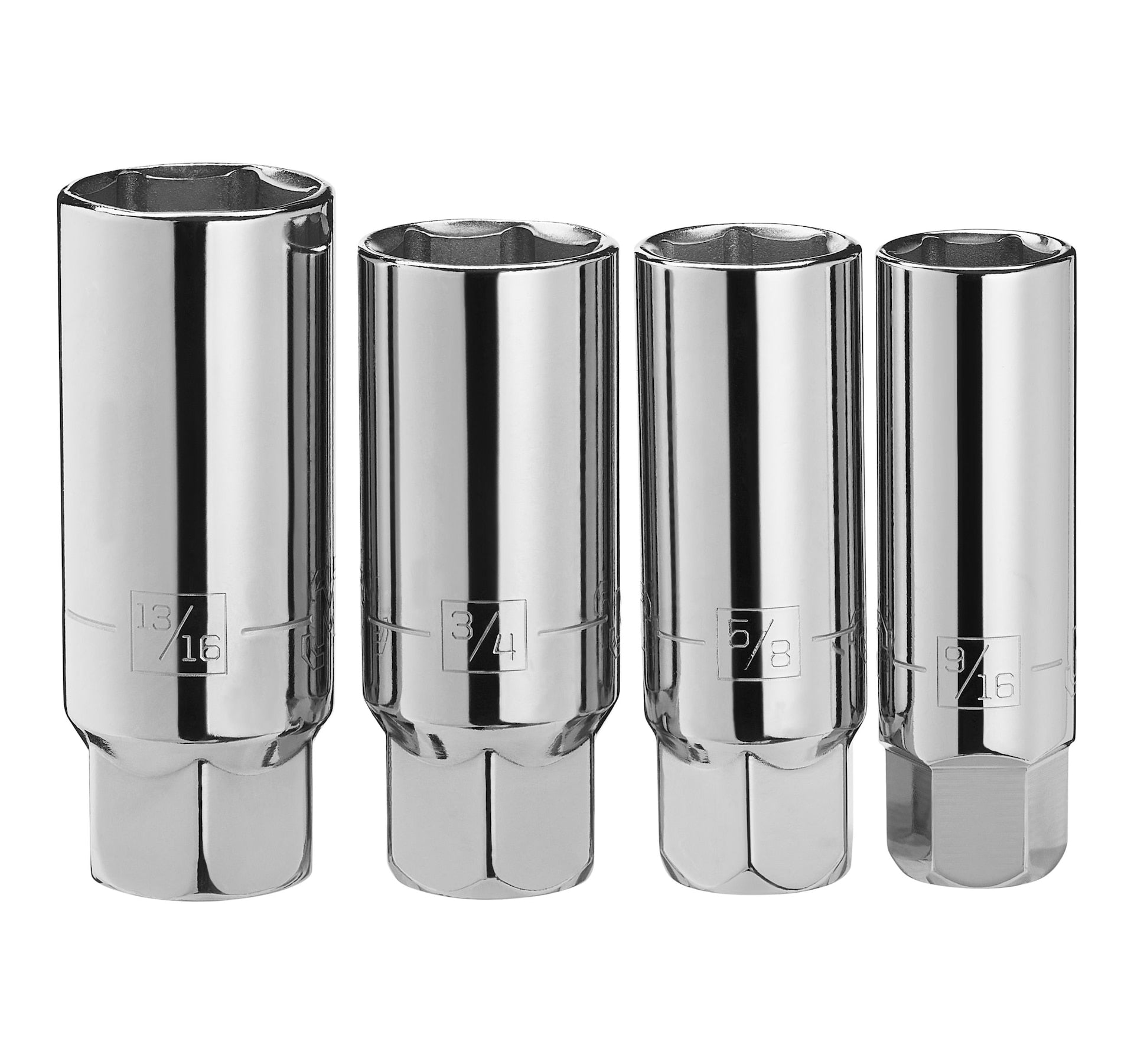 Mastercraft 4 Stück 3/8" Antrieb Zündkerzensteckdose Set SAE"