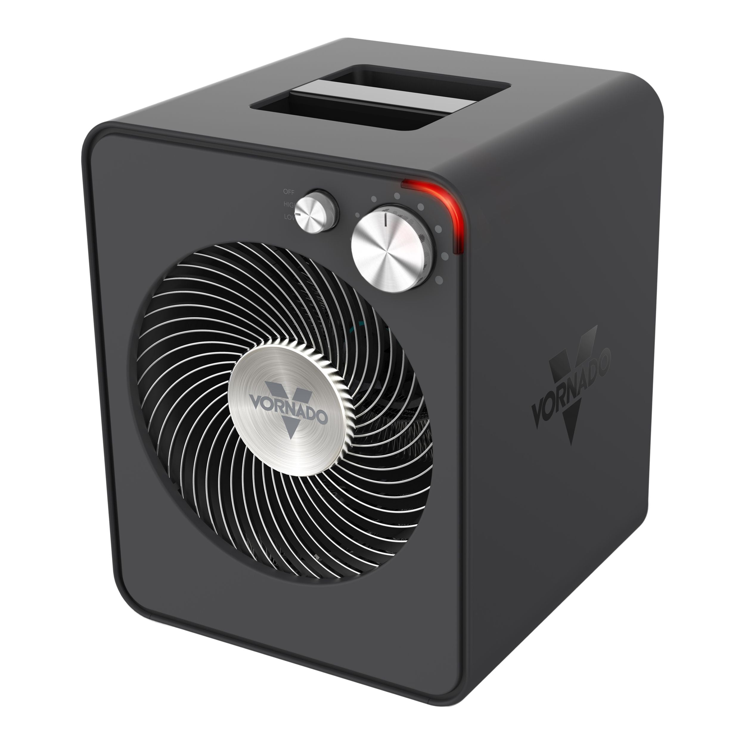 Vornado VMHi300 Ganzraum-Metallheizung mit einstellbarem Thermostat, sturmgrau