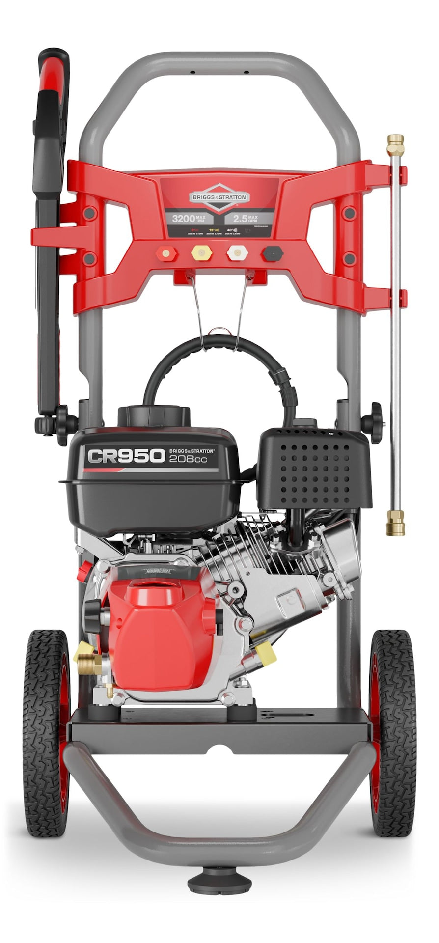 Briggs & Stratton 3200 PSI 2,5 GPM 208cc Motor Radgasdruckwäscher