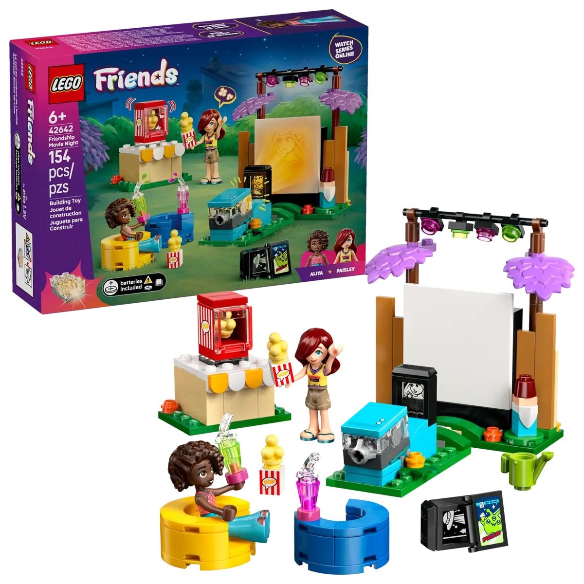 LEGO Freunde 42642 freundschaft film nacht, 154 pc