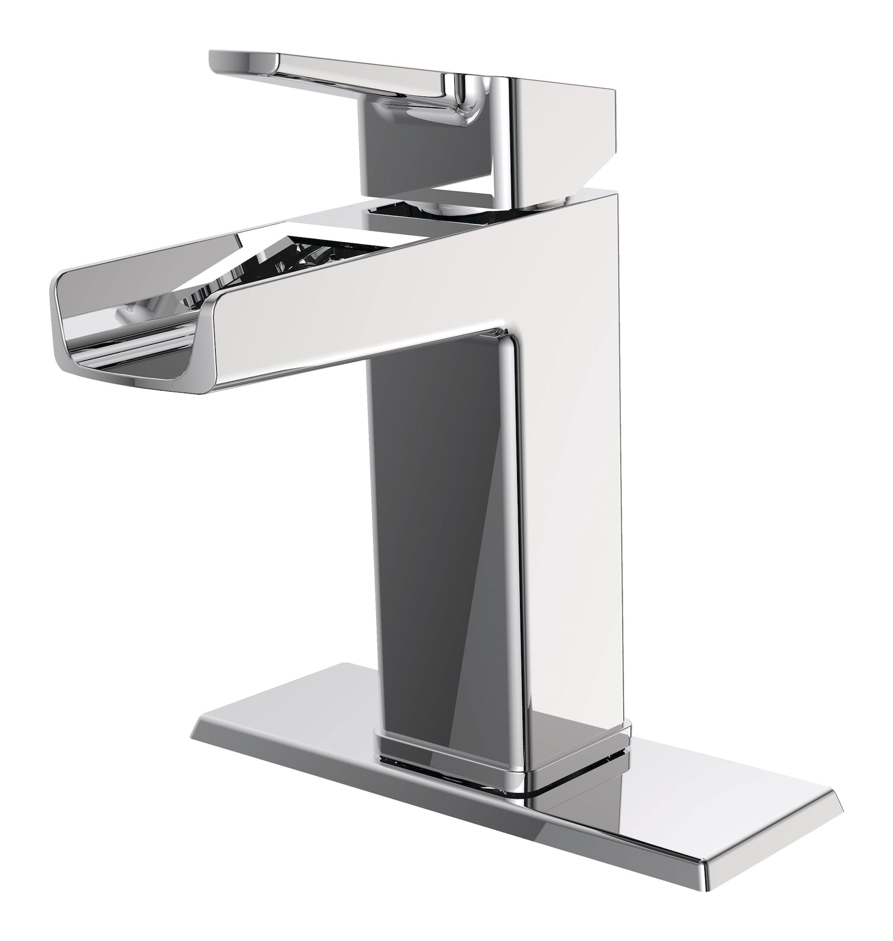 Danze Reeve Single Griff Single Hole 4-in Centerset Bad Waschbecken Wasserhahn mit Pop-up-Abfluss, Chrom