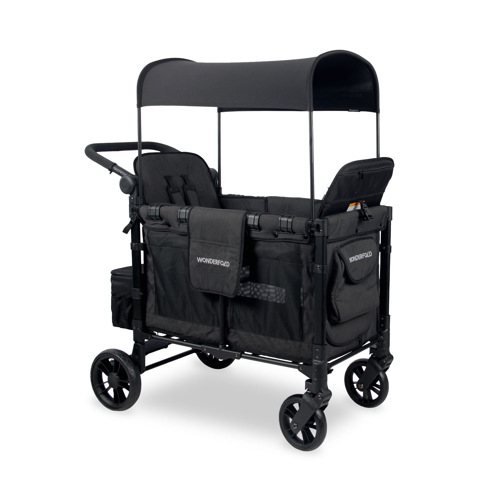 Wonderfold W2 Elite Doppelwagen, 2-Sitzer, schwarz