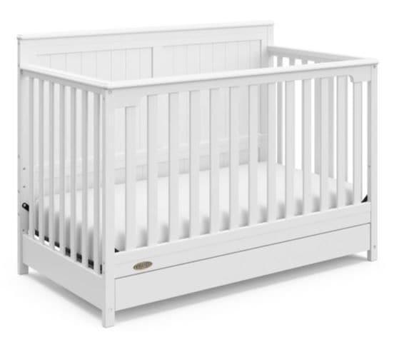 Graco Hadley 4-in-1-Krippe mit Schublade, weiß