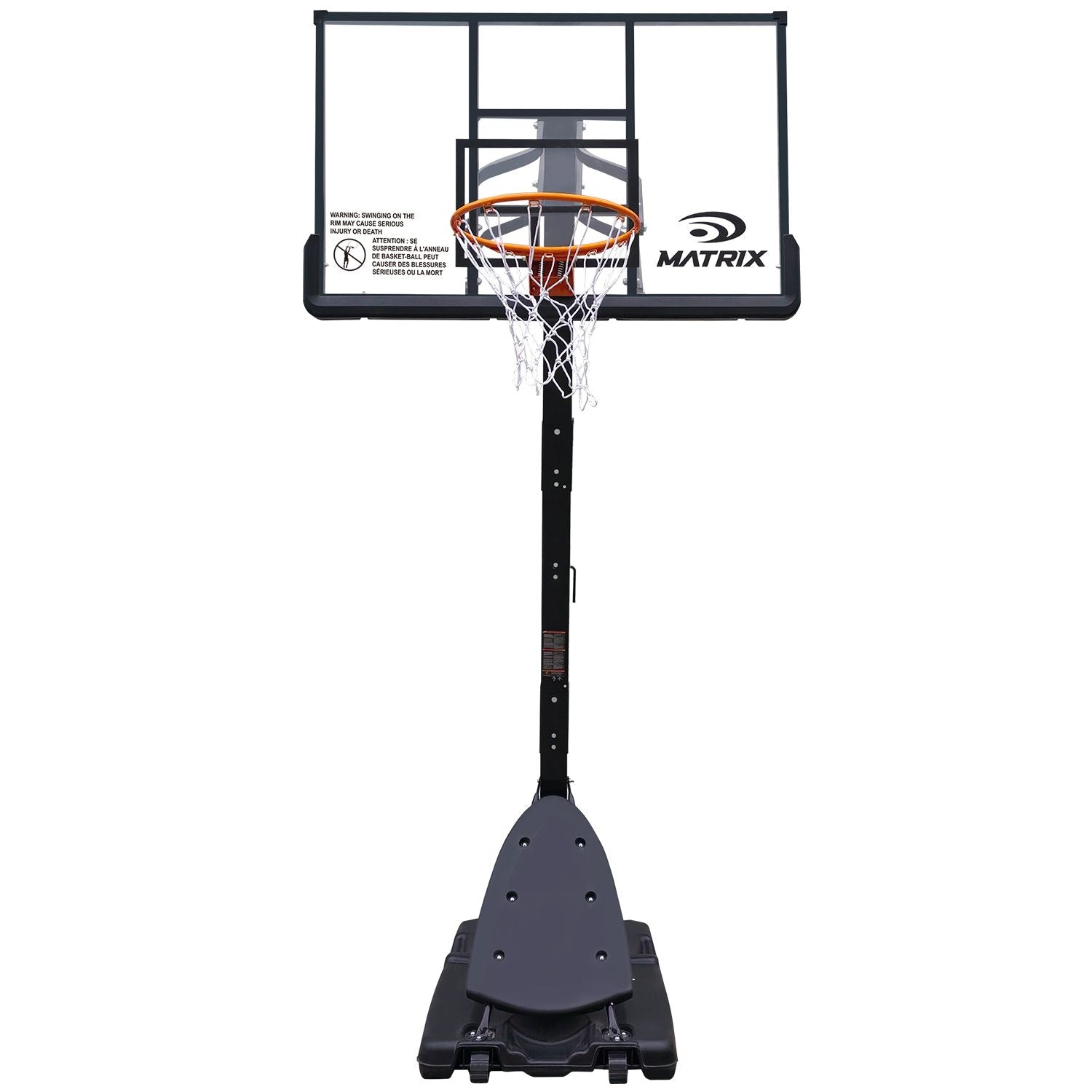 MATRIX tragbares verstellbares Basketballsystem, 54-in