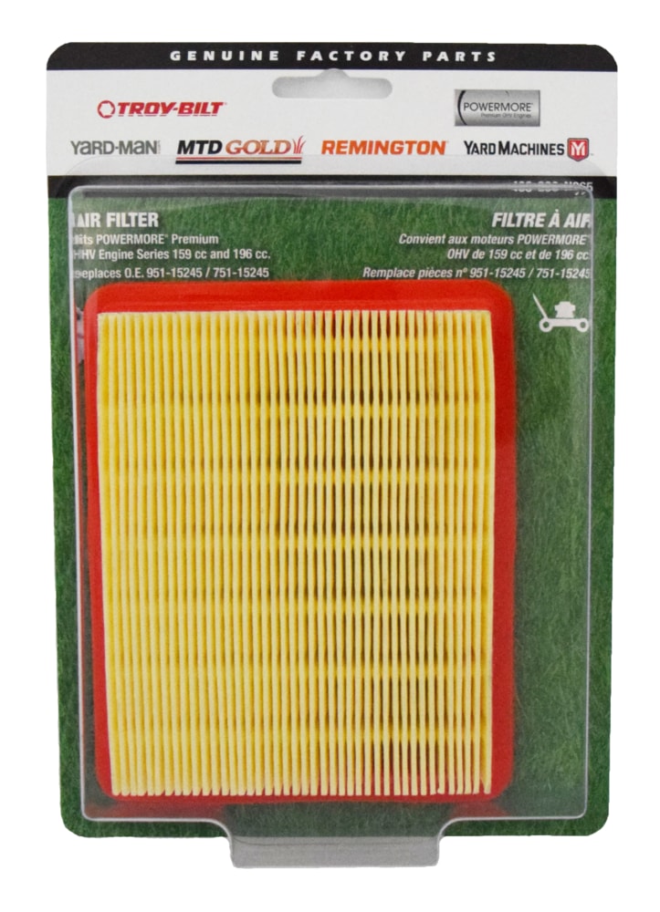 MTD Rasentraktor Ersatzluftfilter für powermore 159/196cc Motor