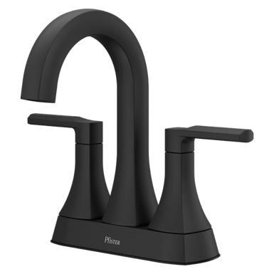 Pfister Vaneri 4-in-Centerset-Bad Wasserhahn, mattschwarz
