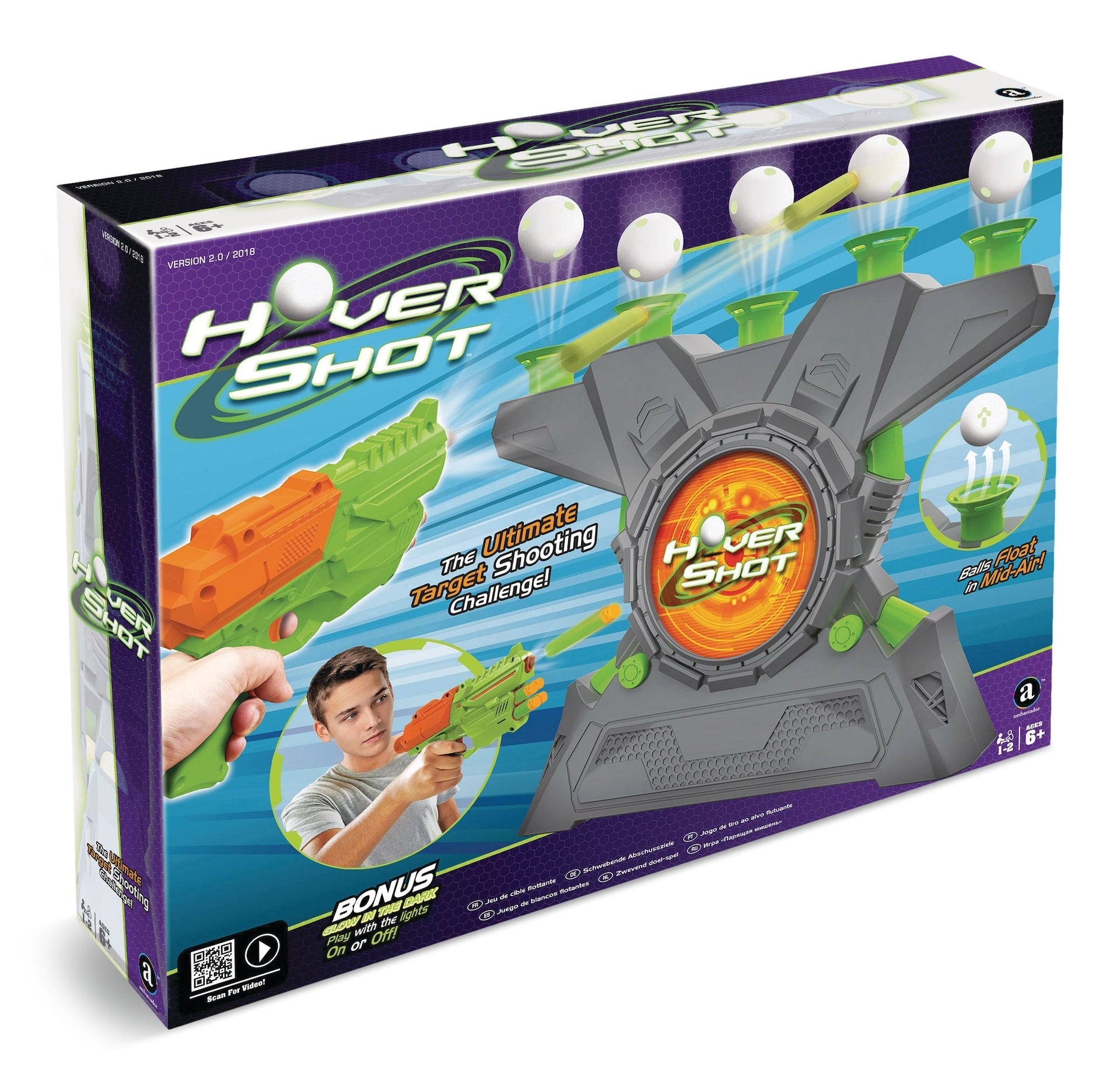 Electronic Arcade-Hover Shot Floating-Ziel-Shooting-Spiel mit leistungsstarken Präzisions-Aim-Blaster, Alter 6+