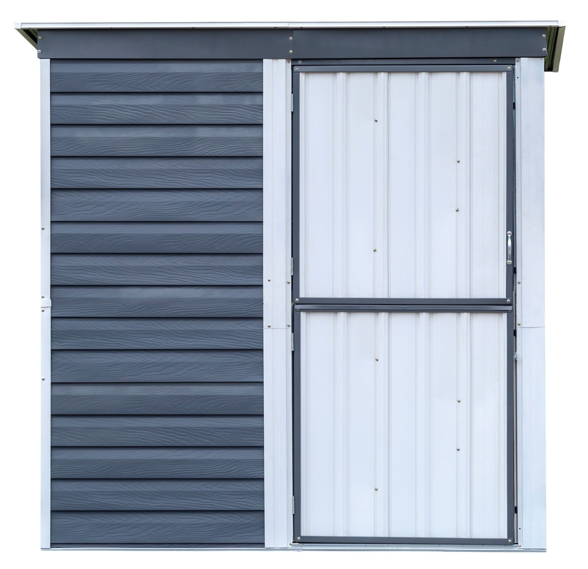 Arrow Stahllagerhaus, Holzkohle/Sahne, 6-ft x 4-ft