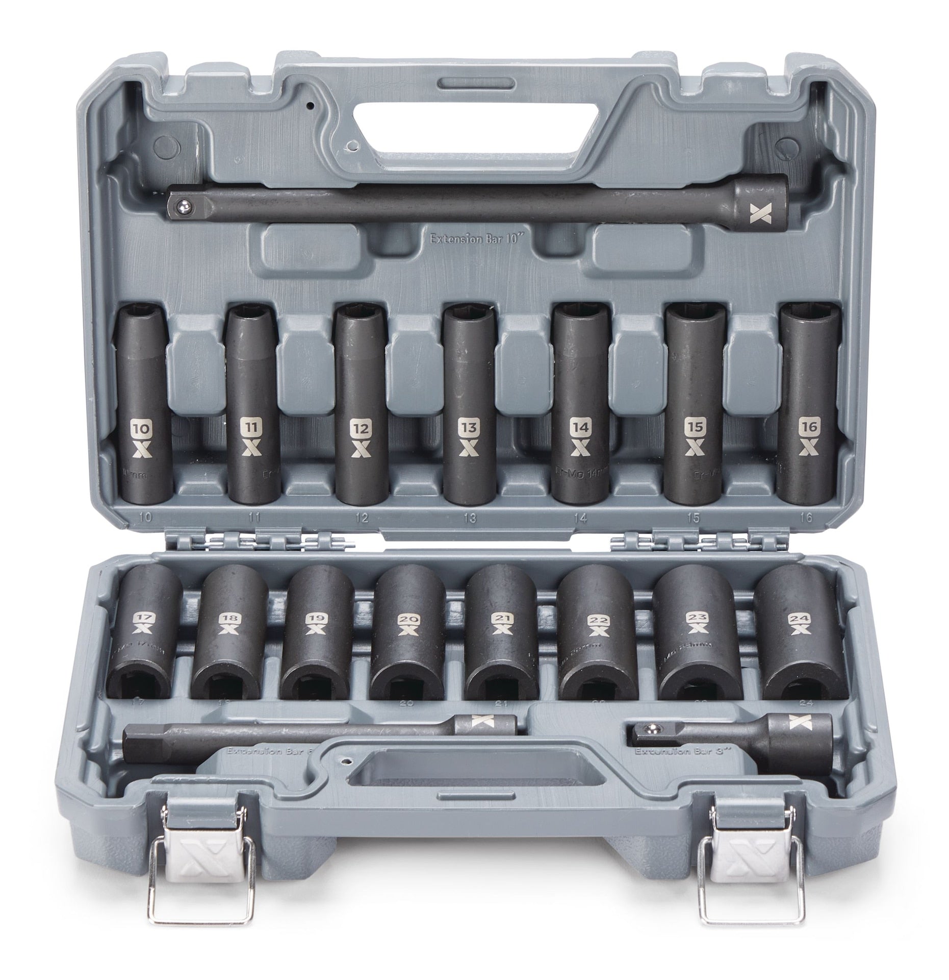 MAXIMUM 1/2-in-Laufwerk Profi-Steckdosen-Set, 18-pc, metrisch