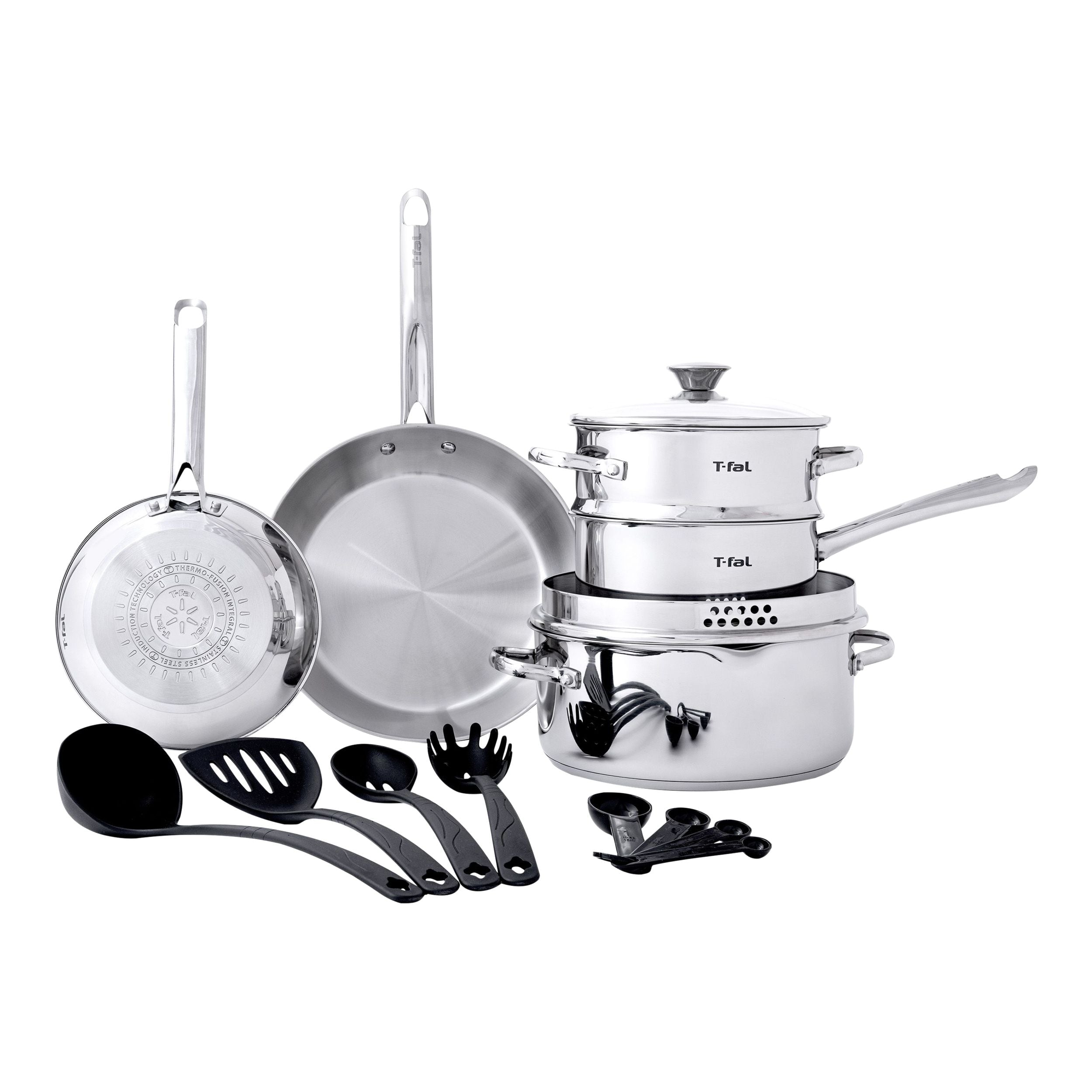 T-Fal Kochgeschirr aus nichtrostendem Stahl, 15-PSC