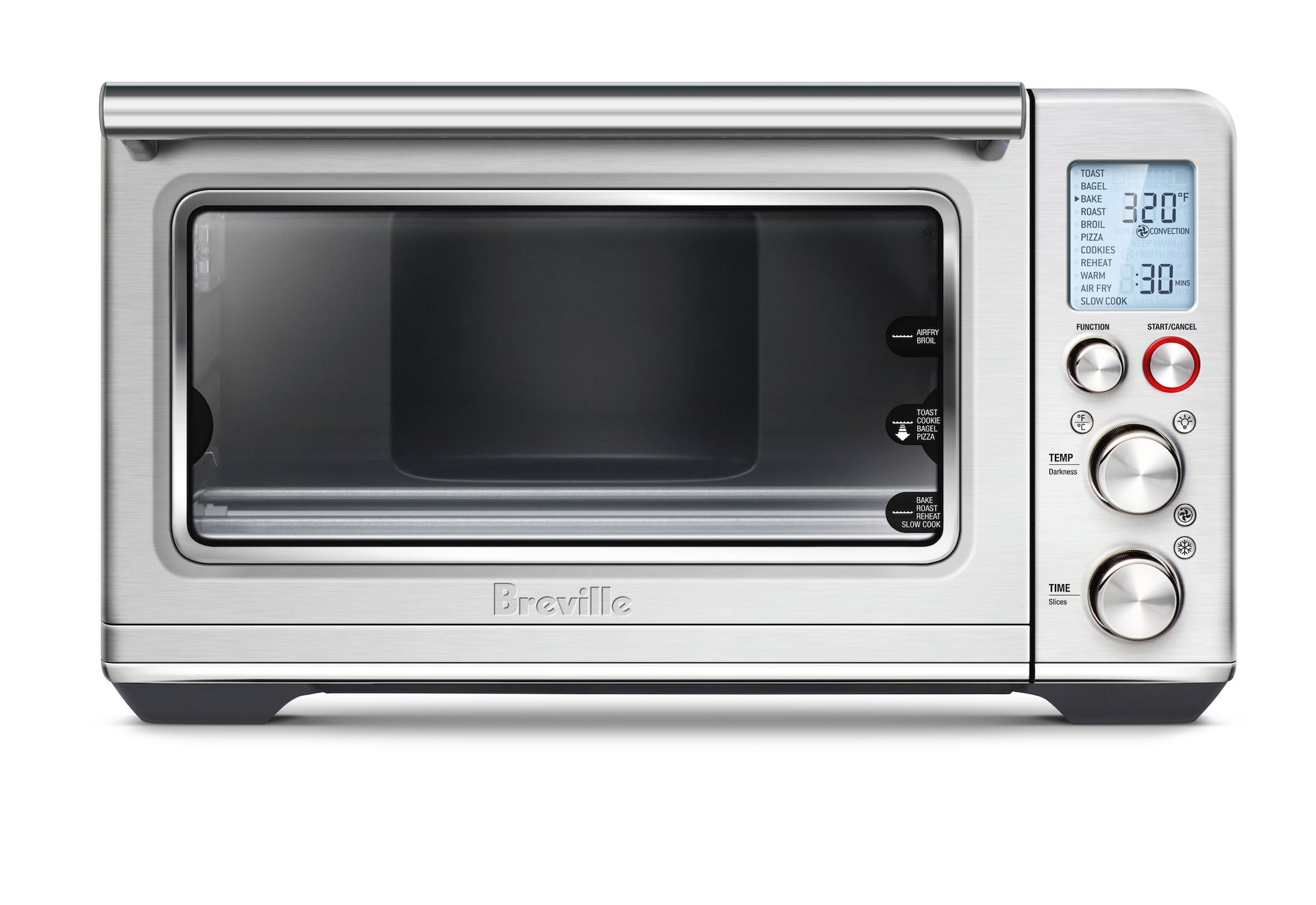 Breville intelligente Backofenluftfritteuse, gebürstet aus nicht rostendem Stahl