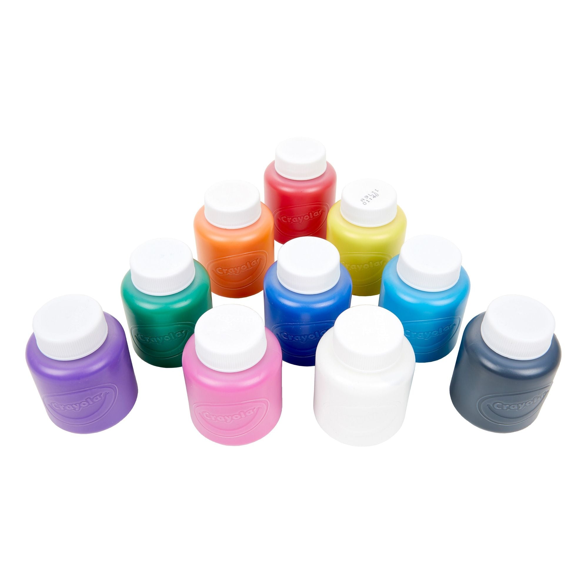 Crayola waschbares Projektlack-Aktivitätsglas, mehrfarbig, 20-Unzen, 10-pk, Alter 3+