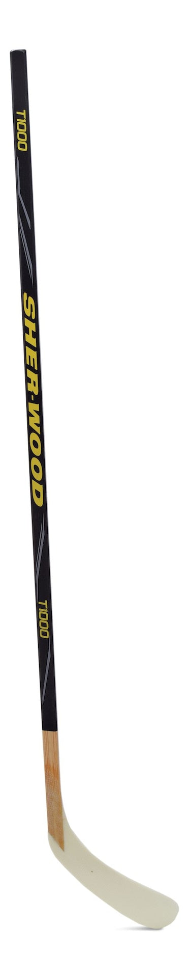 Sherwood T1000 Wood Street Hockey Stick mit Bauchmuskel, Junior