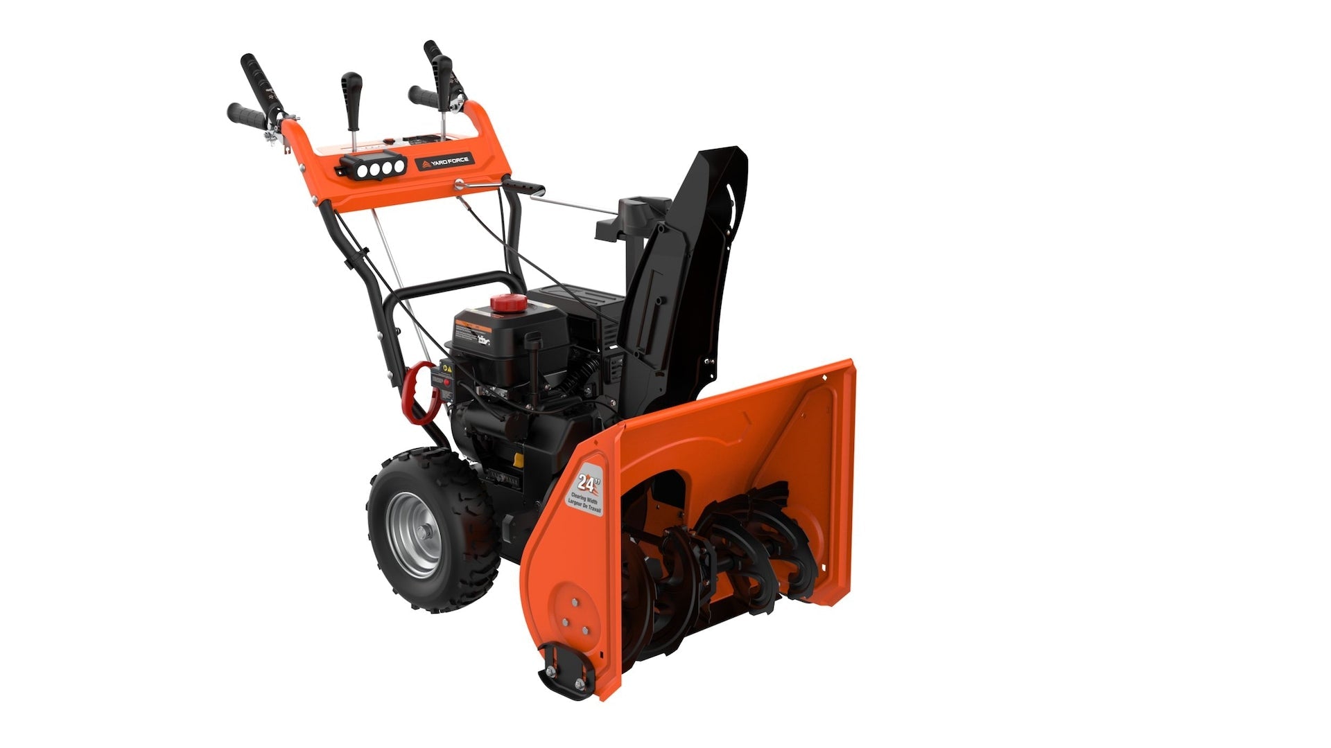 YardForce 24-in 212cc 2-stufiger Schneebläser mit Stahlrutsche