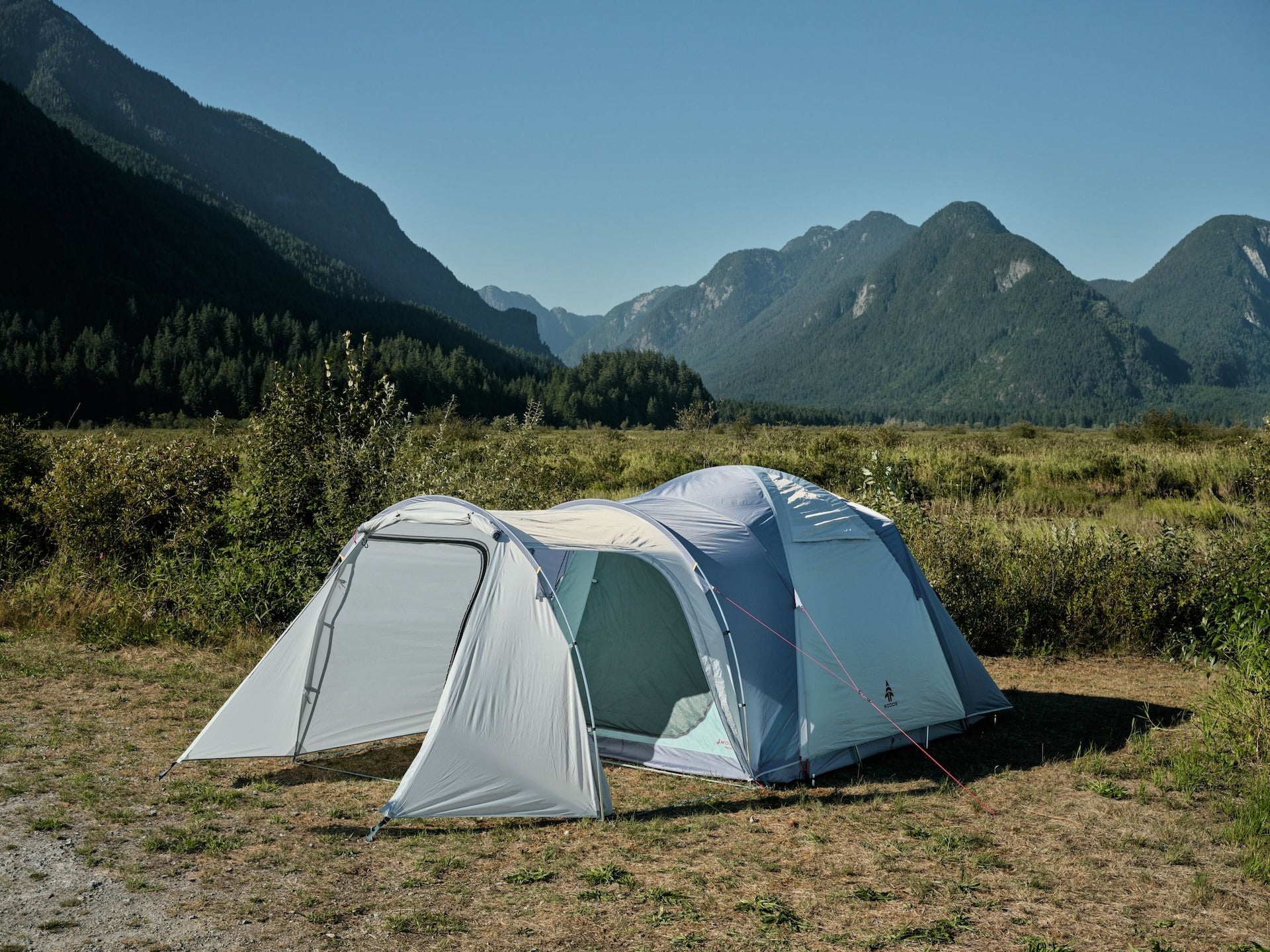 Woods vardo 6-Personen-Campingzelt, blau