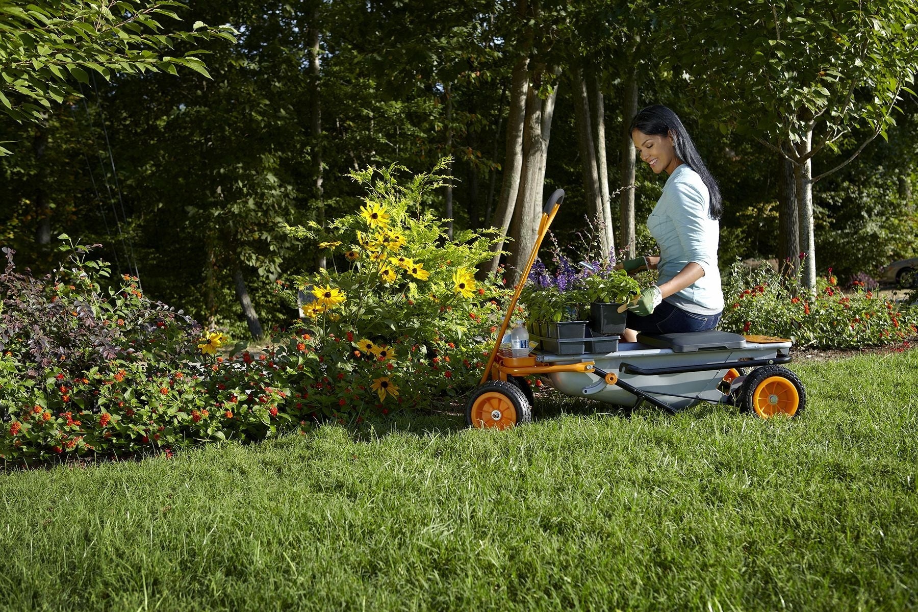 Worx Wagenbausatz für Worx aerocart, einschließlich abnehmbarer Aufbewahrungsbehälter und Getränkehalter