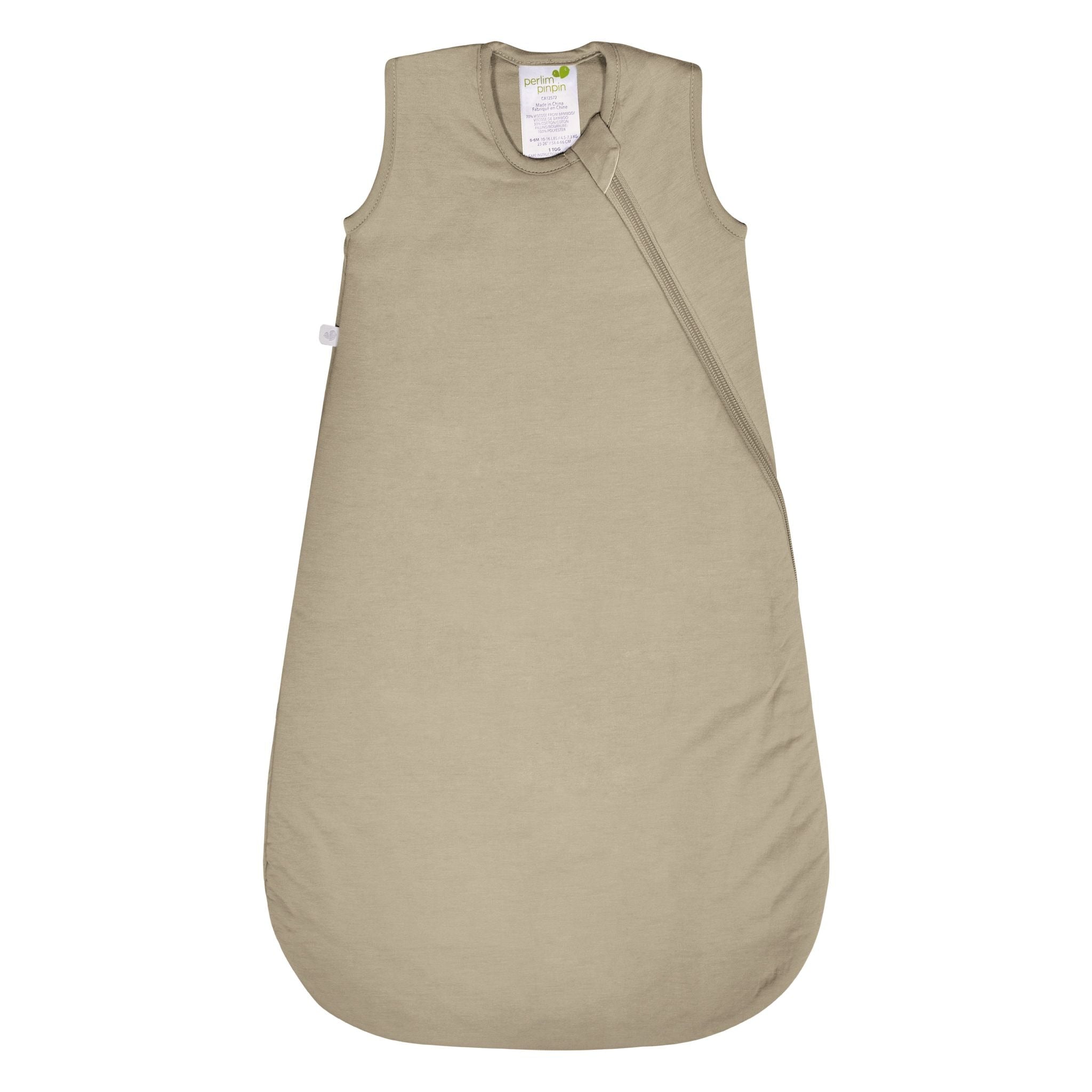 Perlimpinpin Bambus-Baby-Schlafsack, Taupe, 6-18 Monate