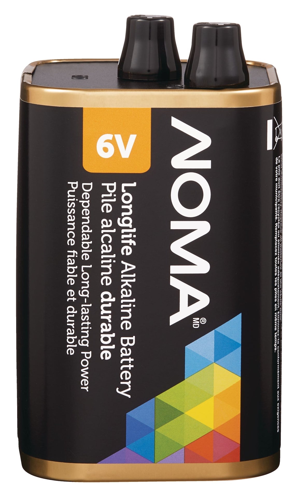 NOMA 1-pk 6V / 6 Volt quadratale alkalische Laternenbatterie, langlebig