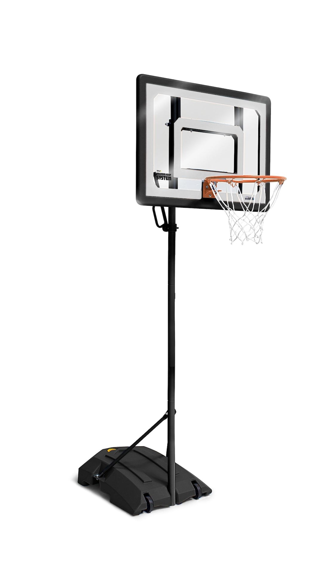 SKLZ Pro Mini Kinder tragbares verstellbares Basketball-Backboard am Pool, Reifen & Netzsystem mit Ball, 33-in