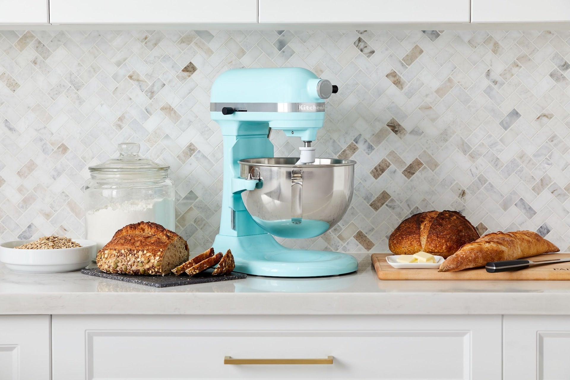 KitchenAid 5.5 Quart Bowl-Lift-Ständermischer, 11-Gang-Profi-Mischer, Eisblau