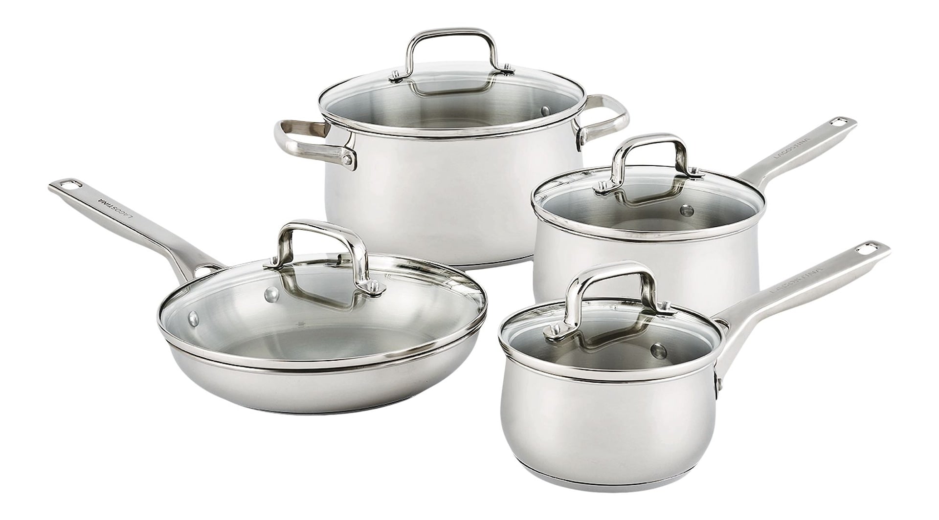 Lagostina Classico Kochgeschirr aus nicht rostendem Stahl, 8-pc