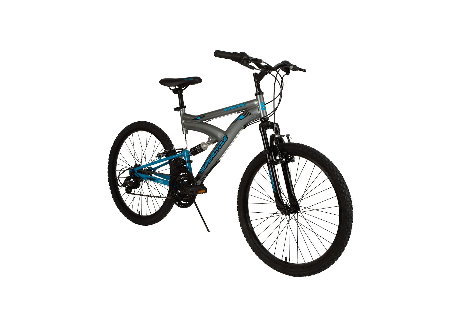 Supercycle Adrenalin Jugend DS Mountainbike 24-in, grau