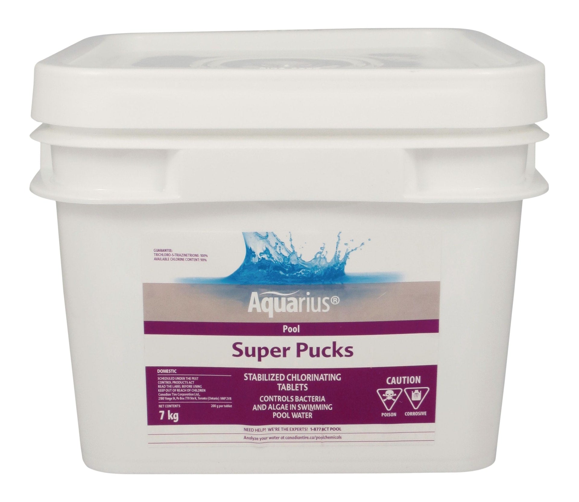Aquarius Super Pucks - stabilisierte Pool Chlor Pucks, 7-kg