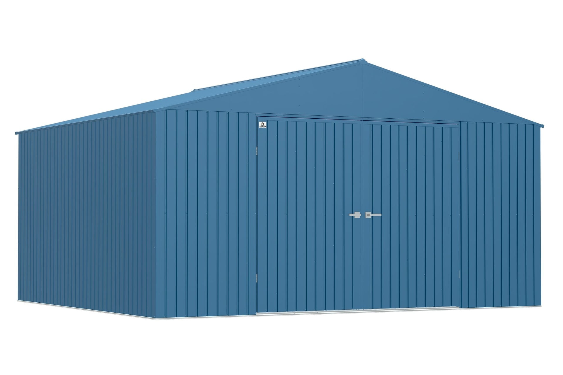 Arrow Elite 14x12-ft blau grau korrosionsbeständiger Stahlschuppen