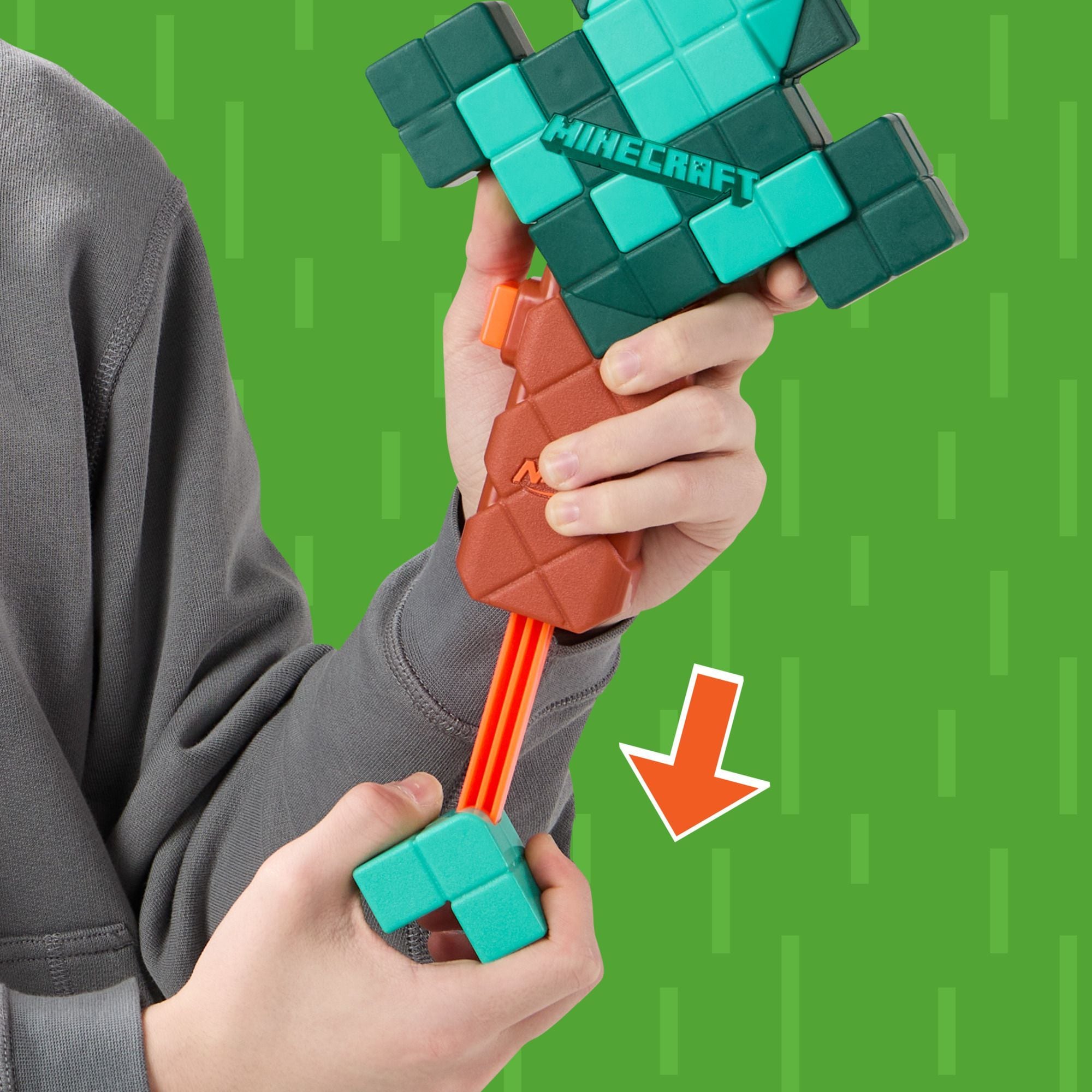 NERF Minecraft Diamant-Schwertpfeilblaser mit 8 N1 Darts