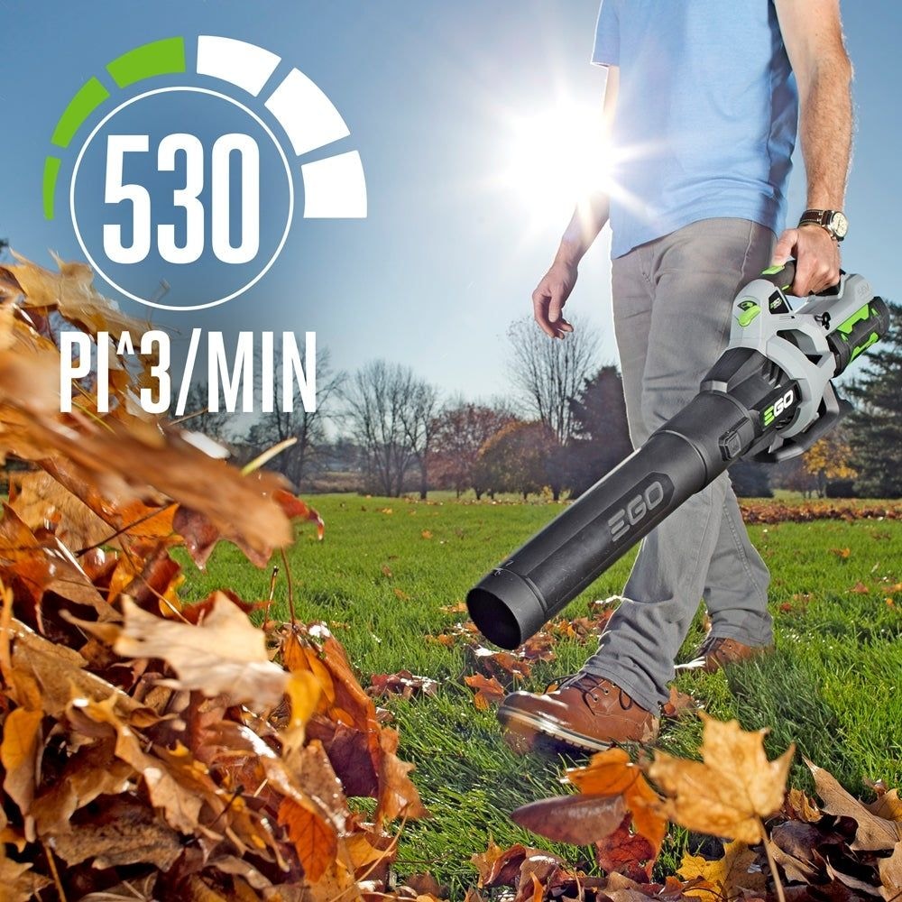 EGO POWER+ 56V 15-Zeichen-String-Trimmer & 530 CFM Blattbläser Combo-Kit, enthält (1) 2.5Ah Batterie und (1) 210W Standard-Ladegerät, ST1502LB