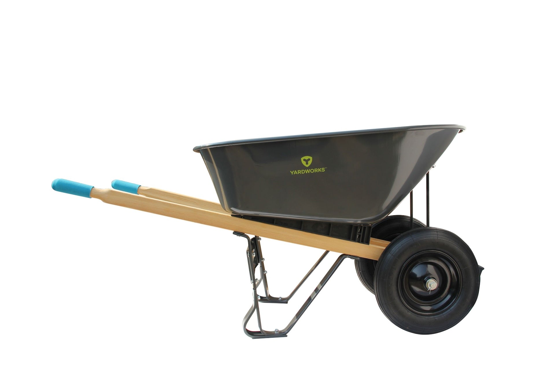 Yardworks Stahlschale 2-Rad Garten Schubkarre, 6-cu-ft