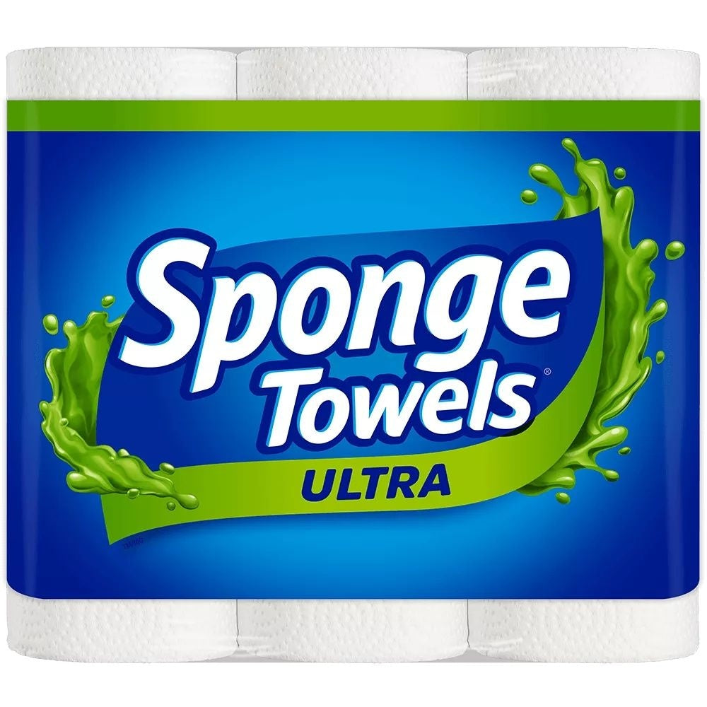 SpongeTowels Ultra-Size-Riesenpapierhandtücher, 2-lagig, 12-pk