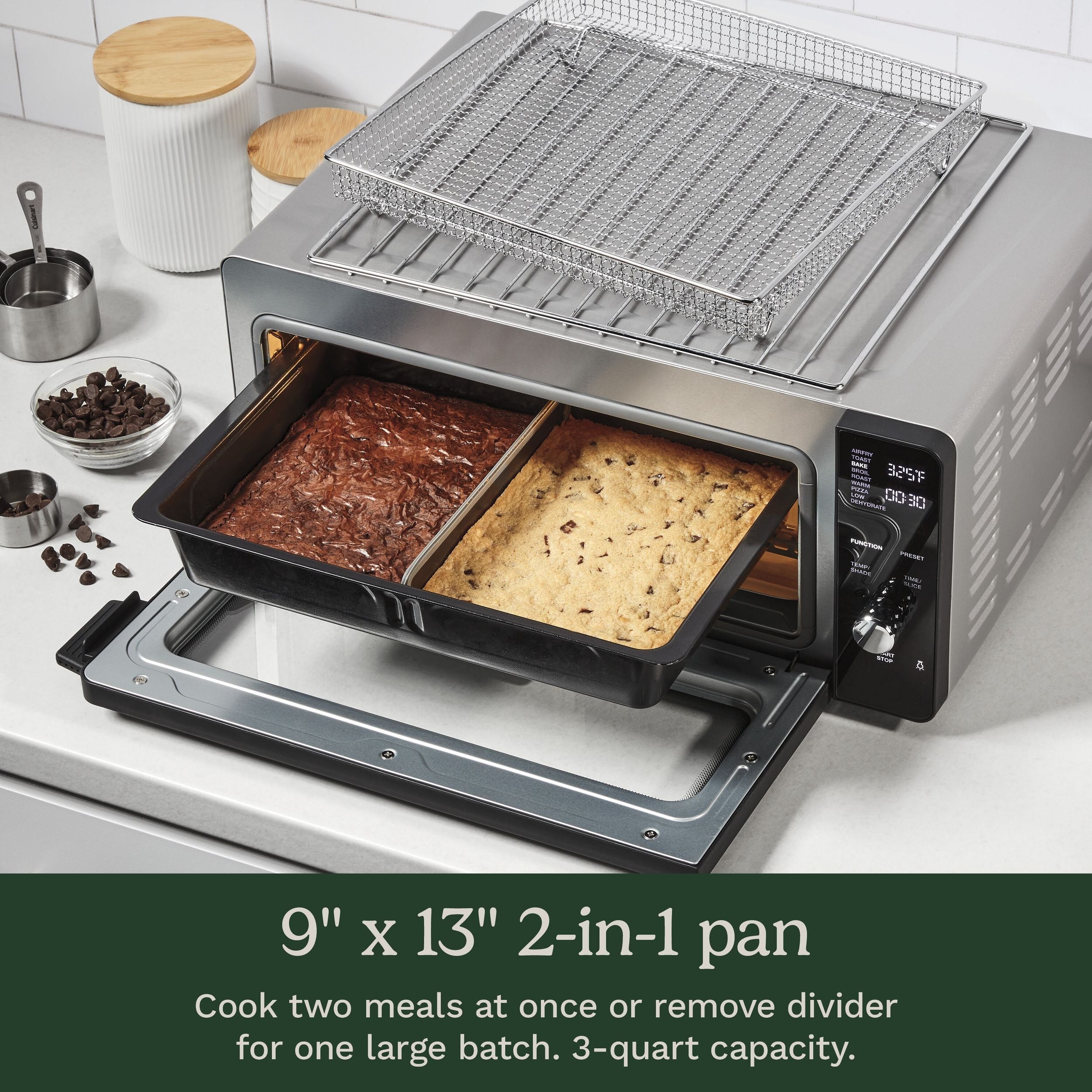 Cuisinart 1800 W große Flip-up-Luft Braten Toaster Ofen