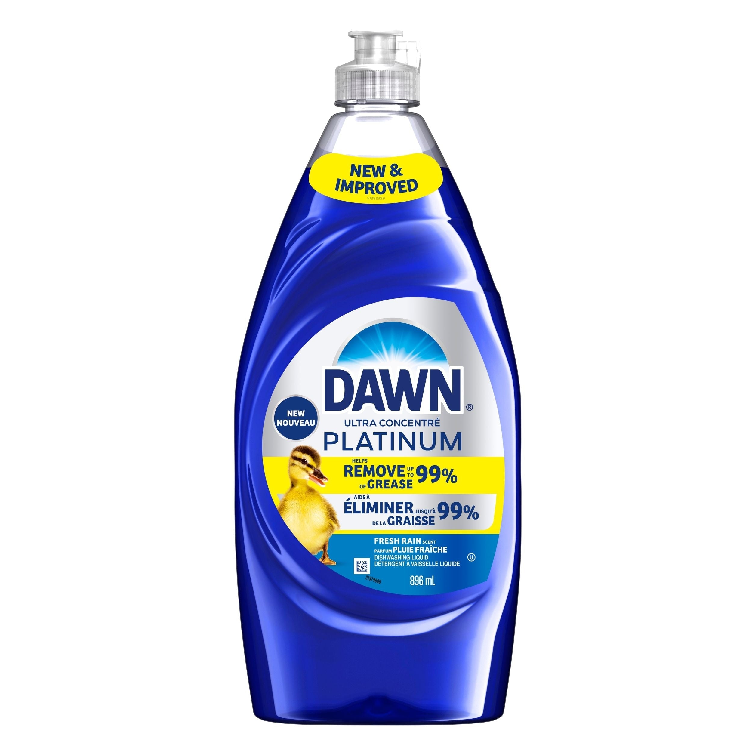Dawn Platin-Flüssiggeschirrspülmittel, erfrischender Regen, 896-mL