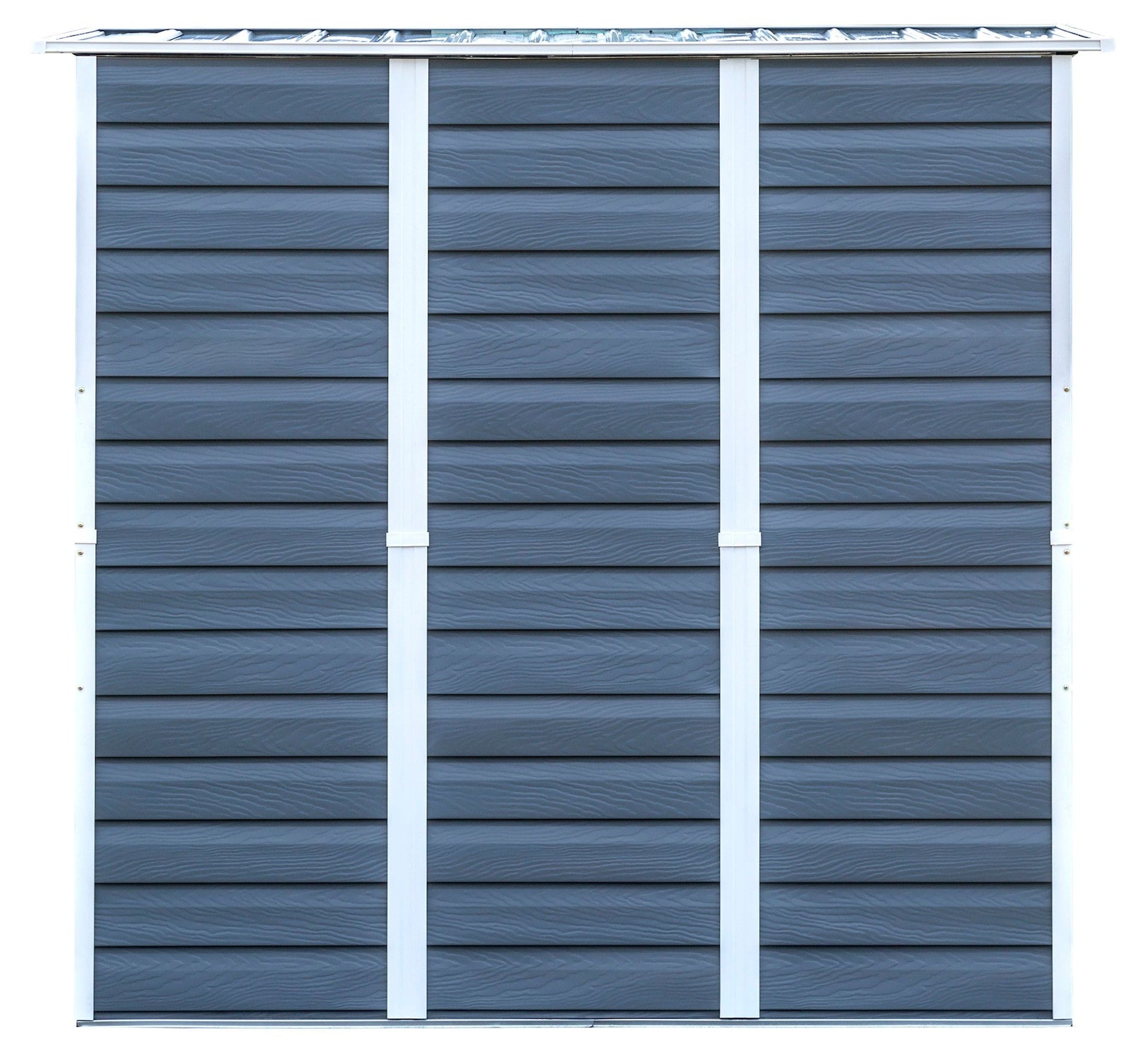 Arrow Stahllagerhaus, Holzkohle/Sahne, 6-ft x 4-ft