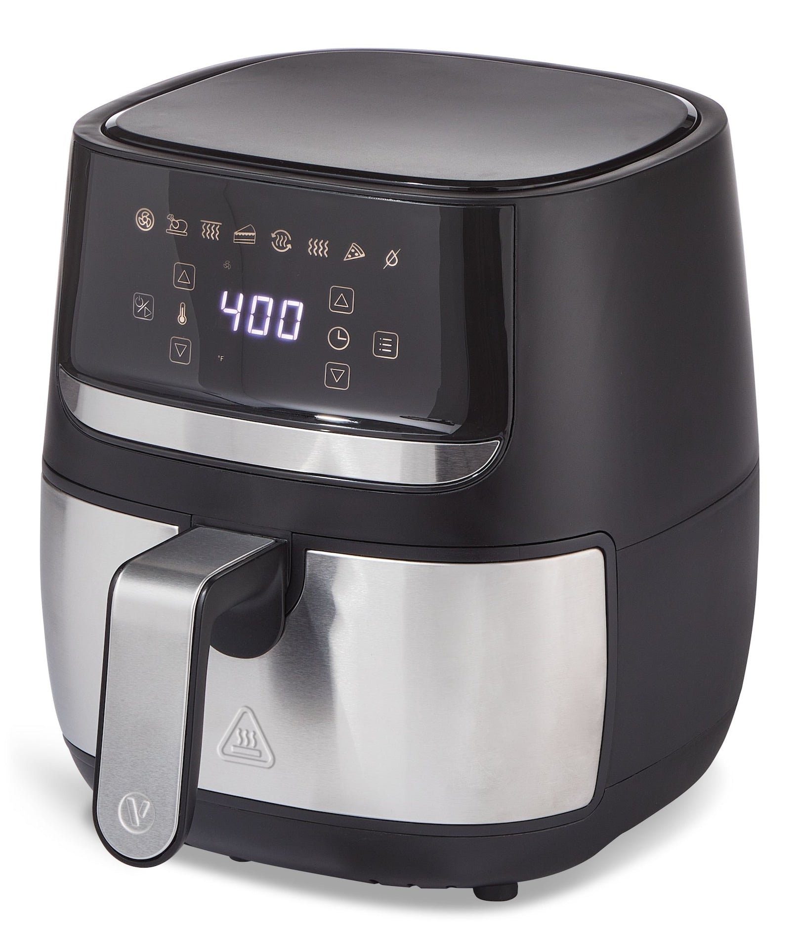 Vida by PADERNO Antihaft-Luftfritteuse aus nichtrostendem Stahl, 4-qt
